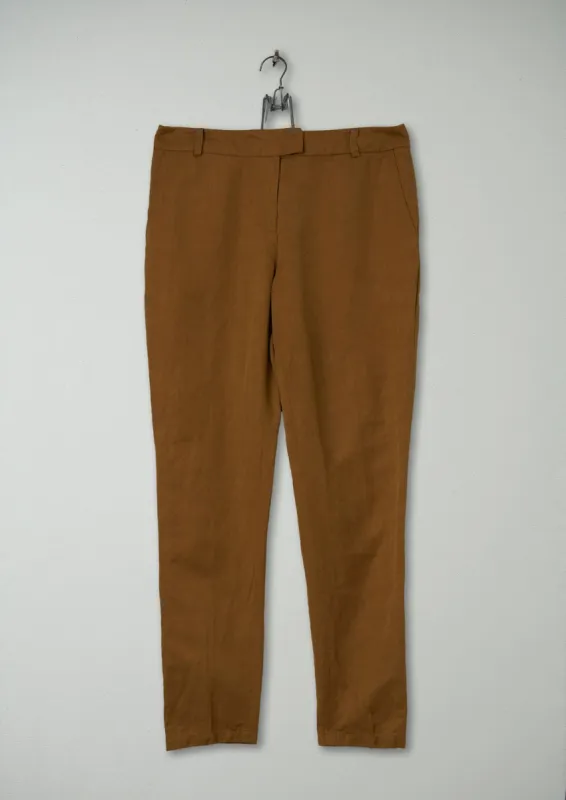 Reworn Slim Leg Trousers Size 12 (362) | Cinnamon made by TOAST