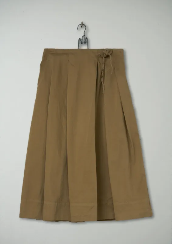Reworn Cotton Sateen Skirt Size 10 (115) | Sand Dune sold by TOAST