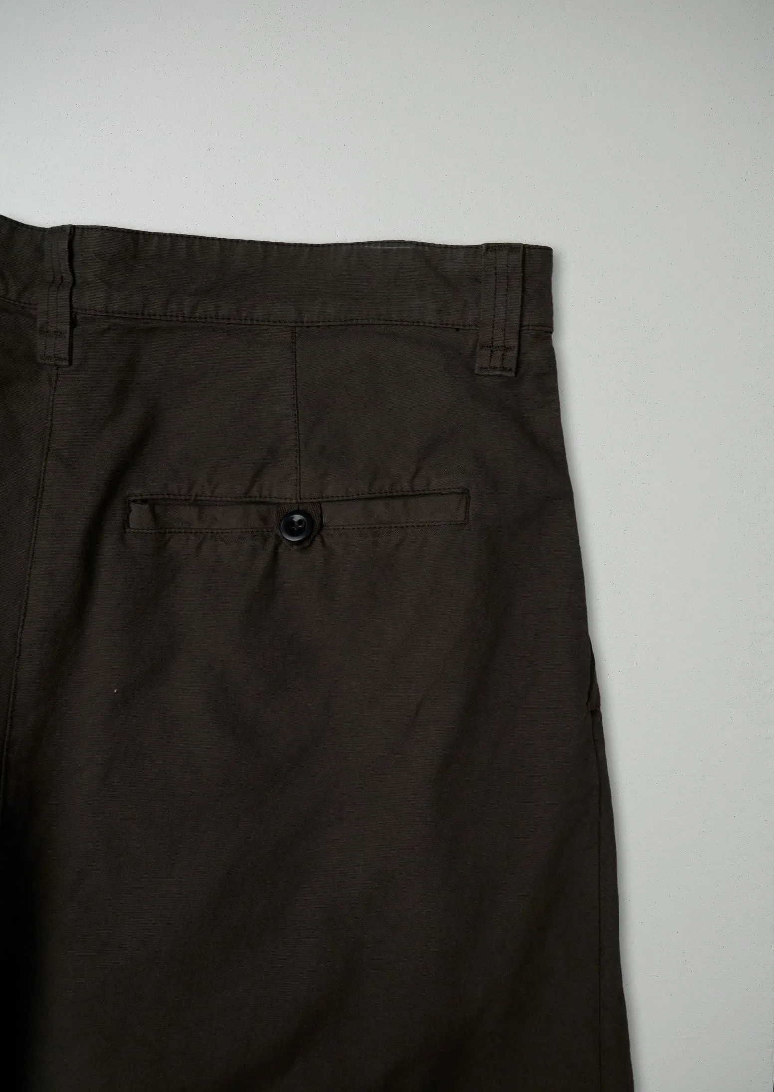 Reworn Canvas Pleat Front Trousers Size 12 (373) | Verde Gris sold by TOAST product image thumbnail 2