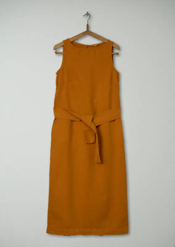 Reworn Cotton Linen Dress Size 6 (600) | Spice sold by TOAST