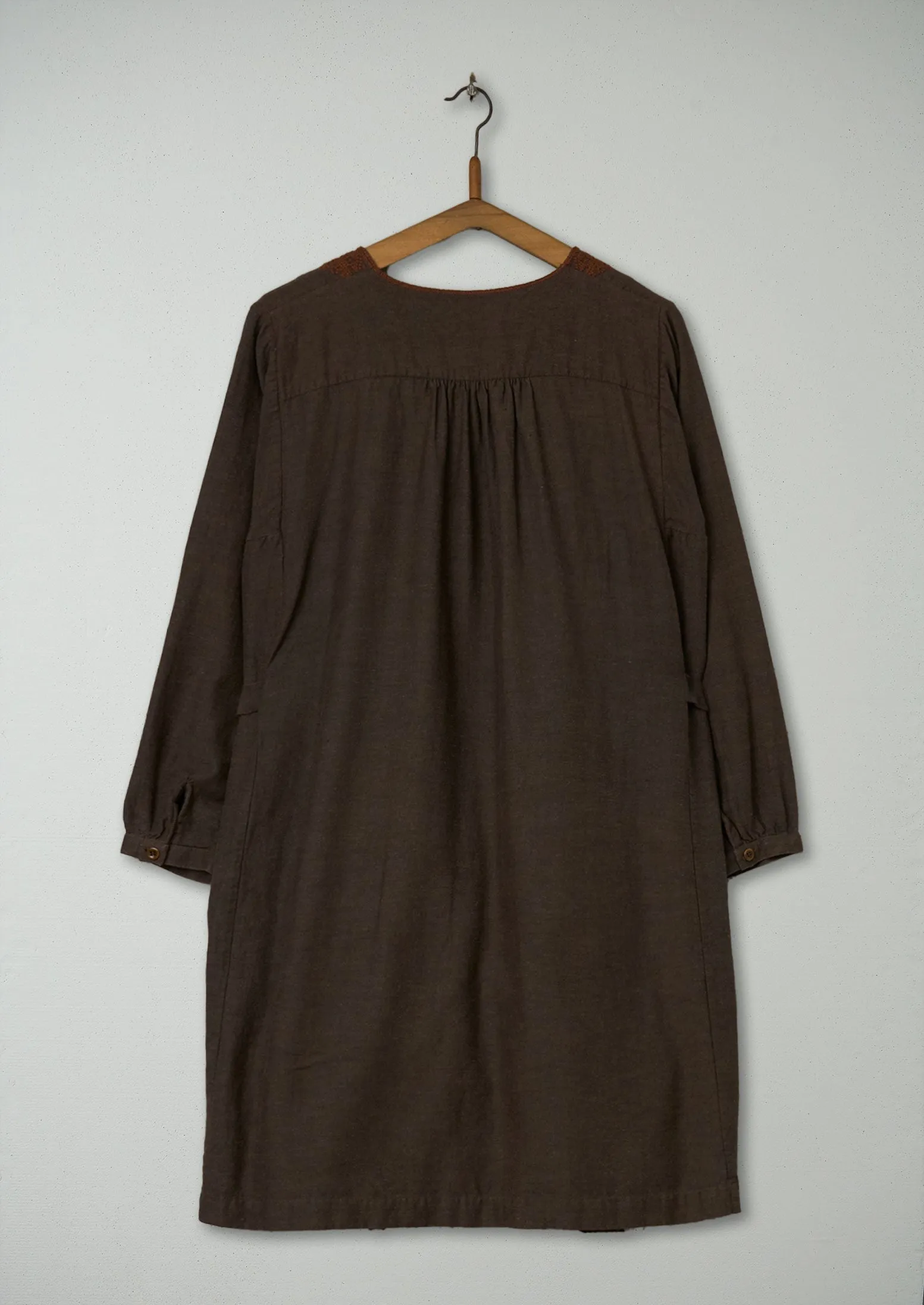Reworn Cross Stitch Dress Size 8 (601) | Brown sold by TOAST product image thumbnail 2