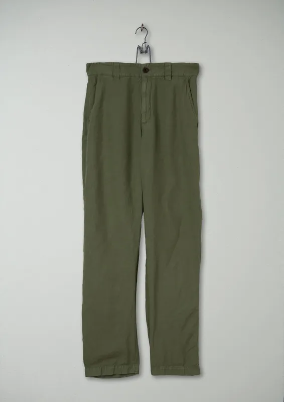 Reworn Mens Straight Leg Trousers Size S (019) | Spring Green sold by TOAST