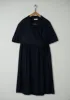 Reworn Cotton Voile Dress Size 14 (539) | Navy sold by TOAST