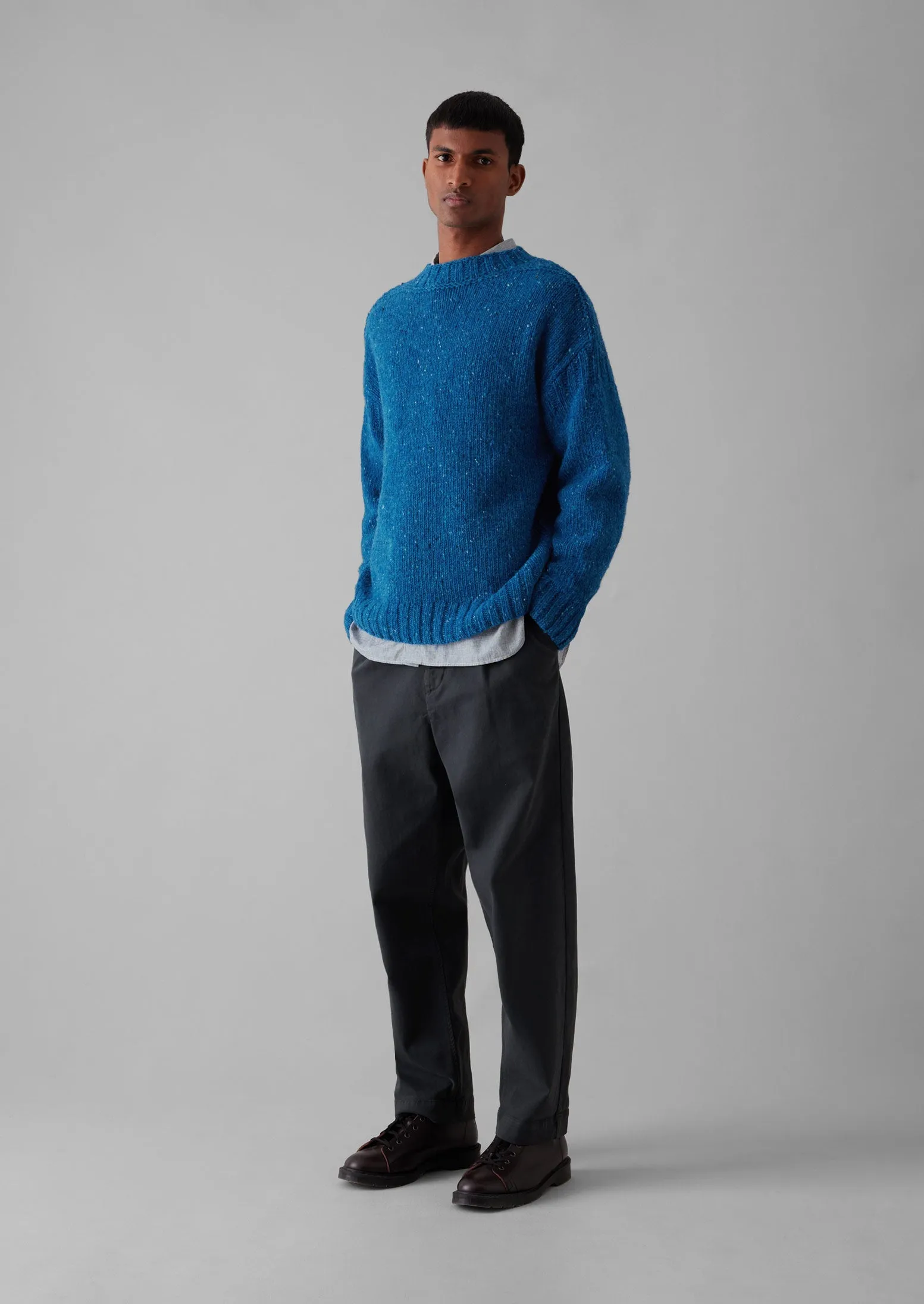 Finn Donegal Wool Sweater | Neptune Blue sold by TOAST product image thumbnail 2