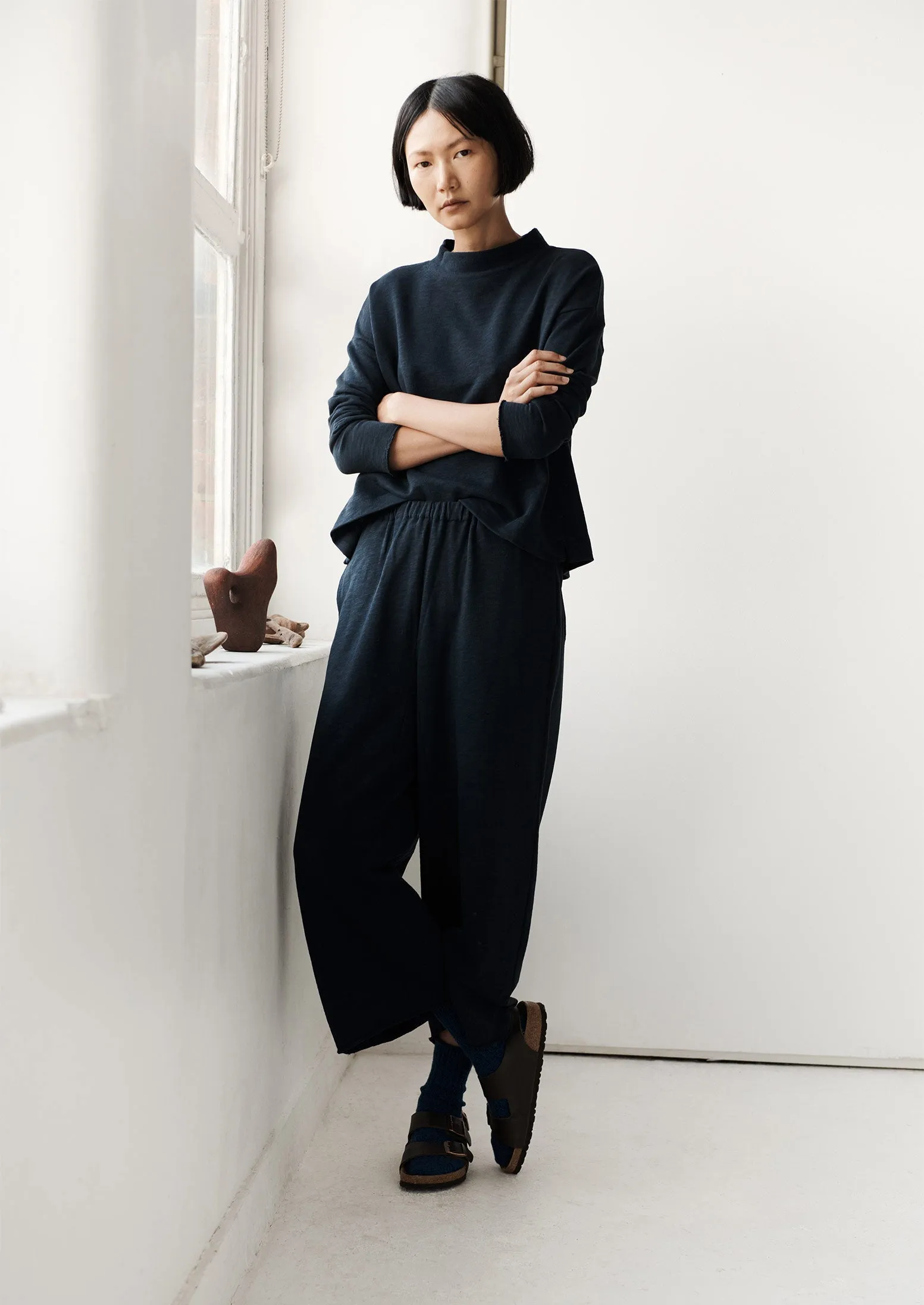 Loop Back Jersey Trousers | Midnight sold by TOAST product image thumbnail 2