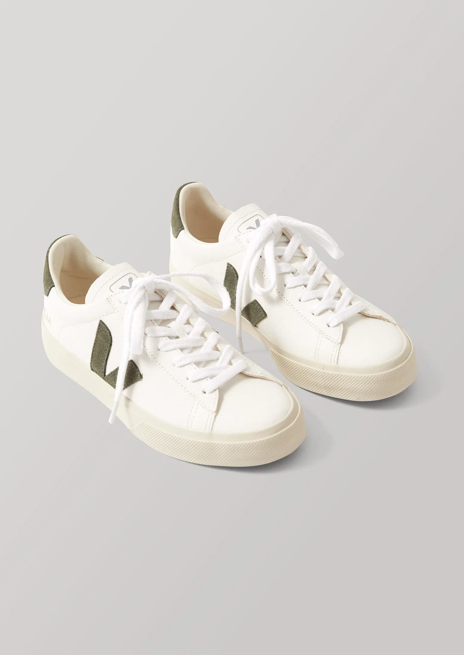 Veja Campo Trainers | White/Khaki sold by TOAST