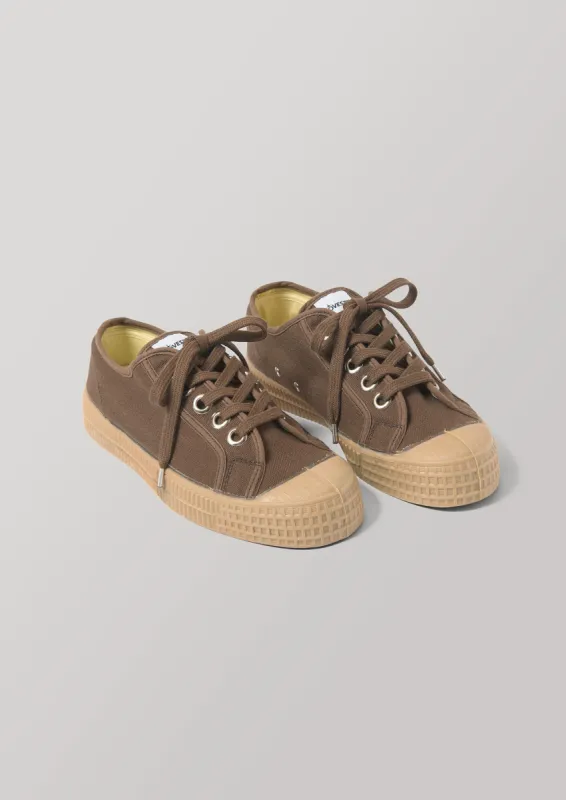 Novesta Star Master Plimsolls | Brown/Transparent sold by TOAST
