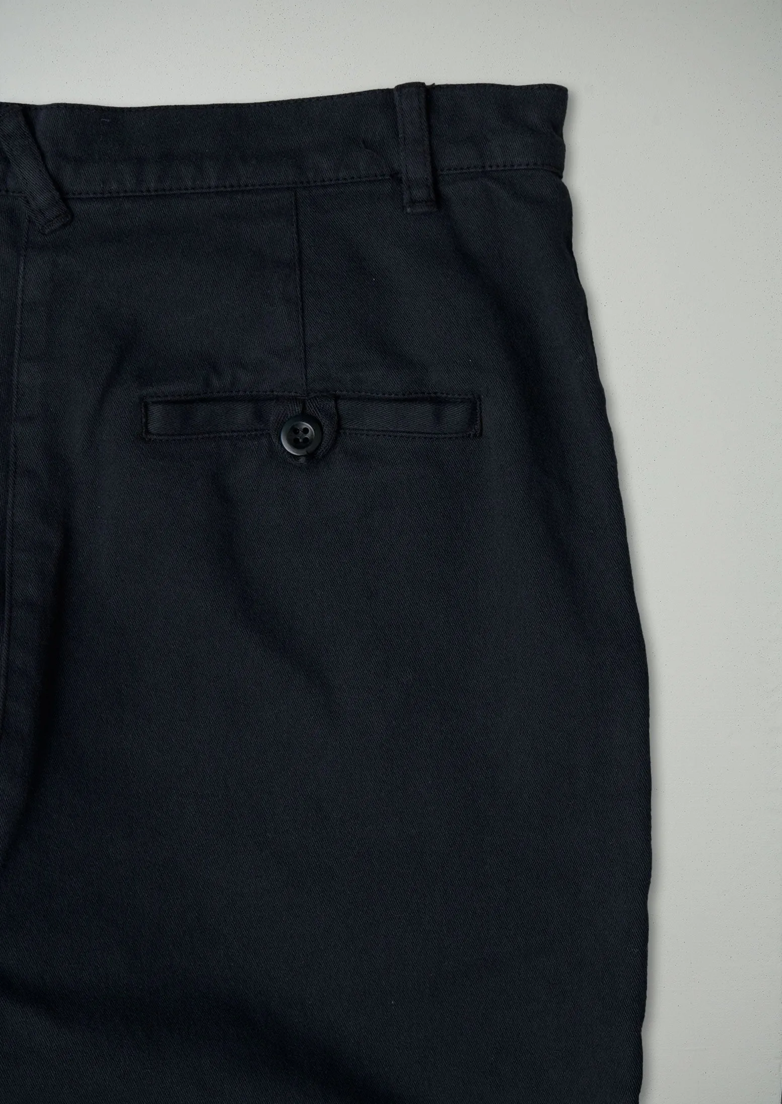 Reworn Cropped Workwear Trousers Size 10 (371) | Anthracite Blue sold by TOAST product image thumbnail 2