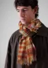 Dual Check Handwoven Knot Scarf | Primrose Yellow/Multi sold by TOAST