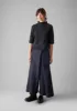 Stripe Wool Cashmere Half Sleeve Sweater | Dark Navy/Olive sold by TOAST