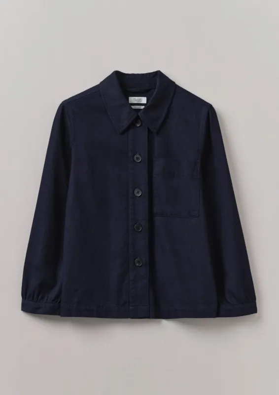 Baya Indigo Cotton Twill Shirt | Indigo sold by TOAST