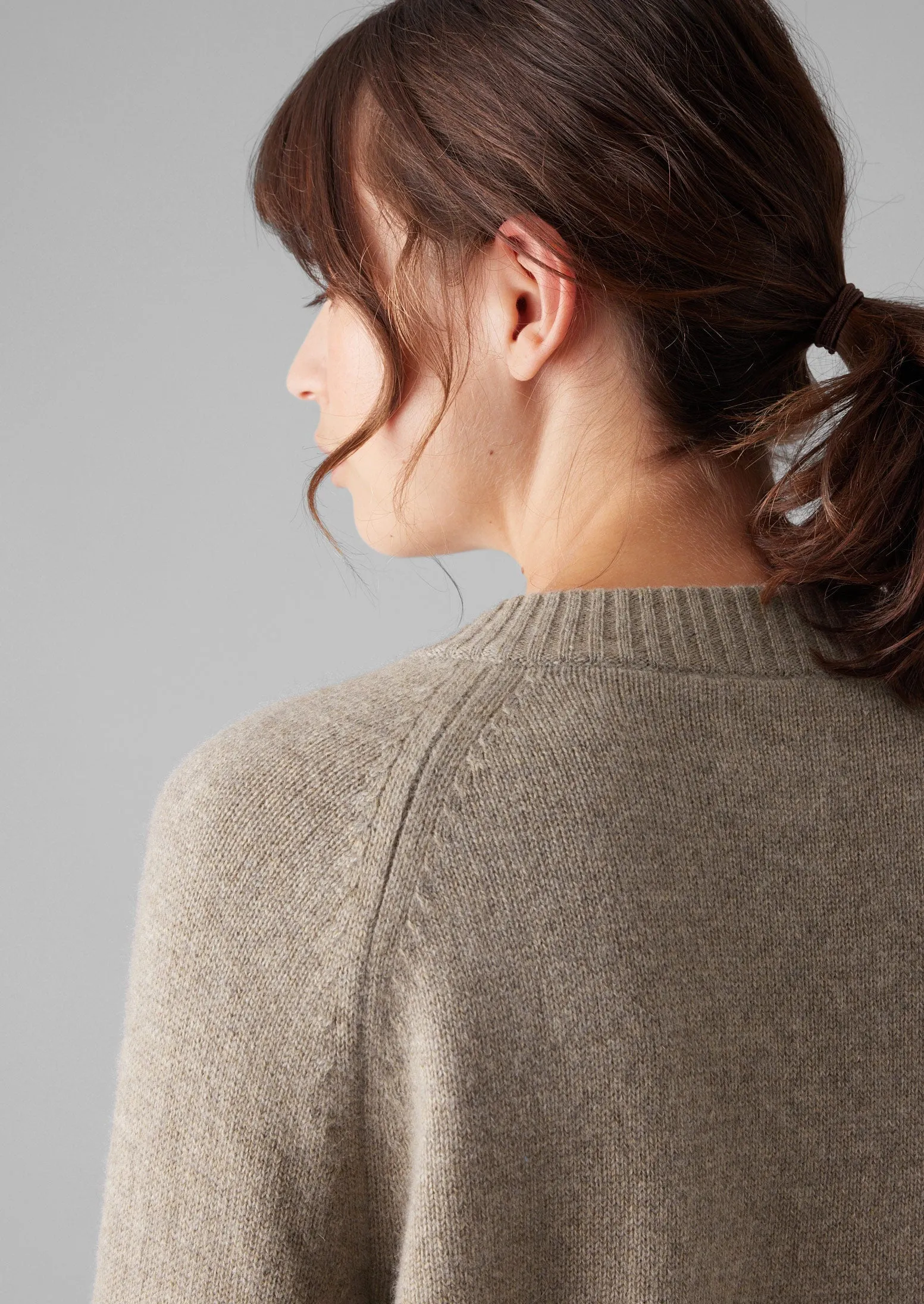 Eden Wool Cashmere Raglan Cardigan | Linseed sold by TOAST product image thumbnail 3