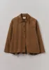 Patch Pocket Organic Needlecord Shirt | Brown Anise sold by TOAST