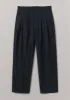 Bill Stripe Wool Cotton Trousers | Dark Indigo sold by TOAST