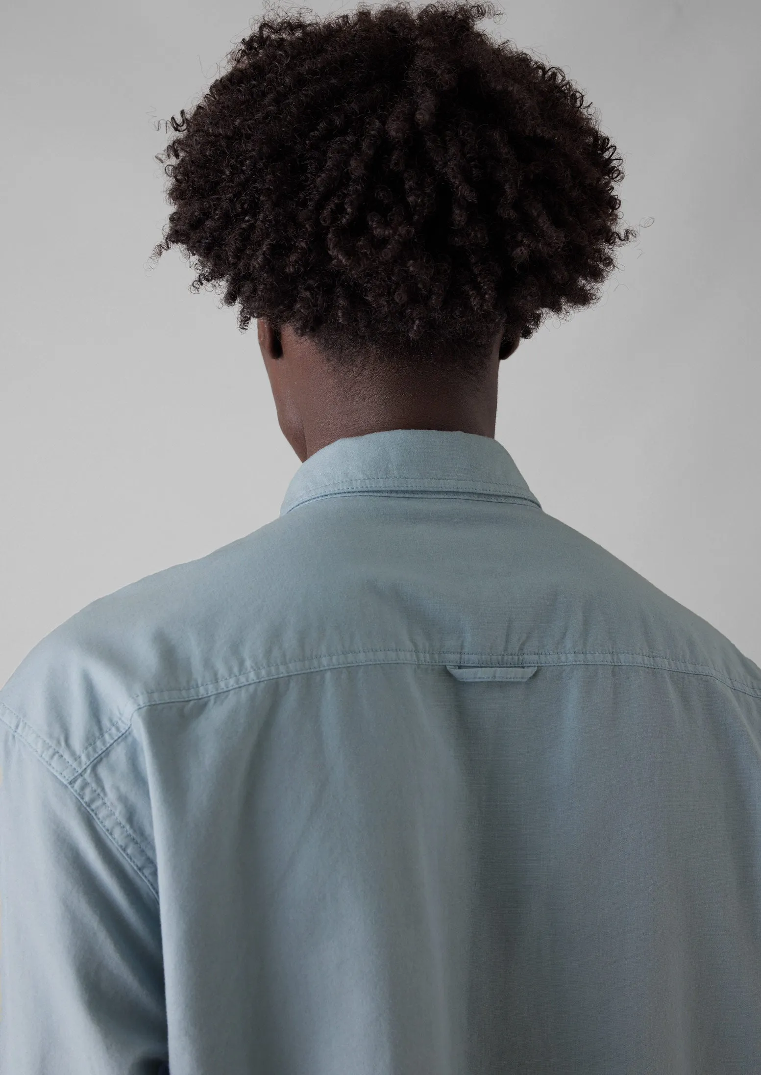 Garment Dyed Oxford Workwear Shirt | Mist Blue sold by TOAST product image thumbnail 4
