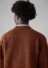 V-Neck Donegal Wool Cardigan | Copper sold by TOAST