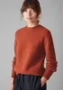 Wool Cashmere Crew Neck Sweater | Terracotta sold by TOAST