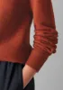 Wool Cashmere Crew Neck Sweater | Terracotta sold by TOAST