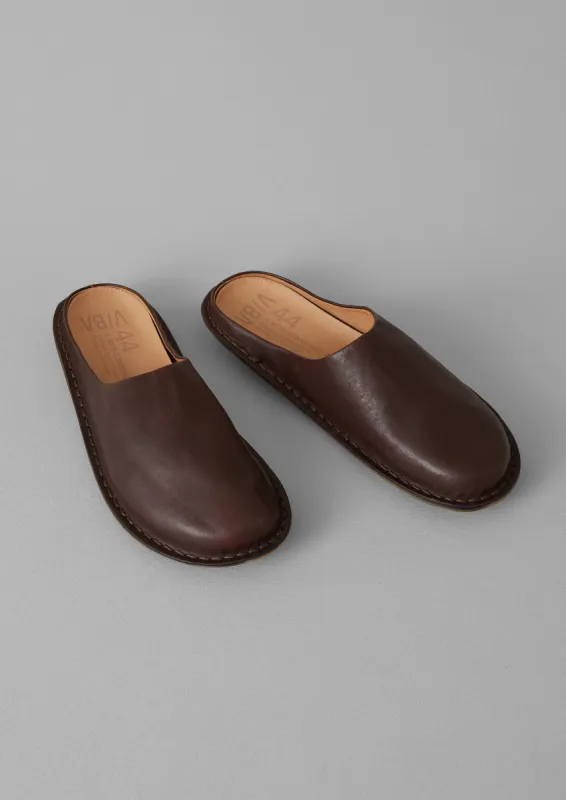 Vibae Leather Mules | Cocoa Brown sold by TOAST