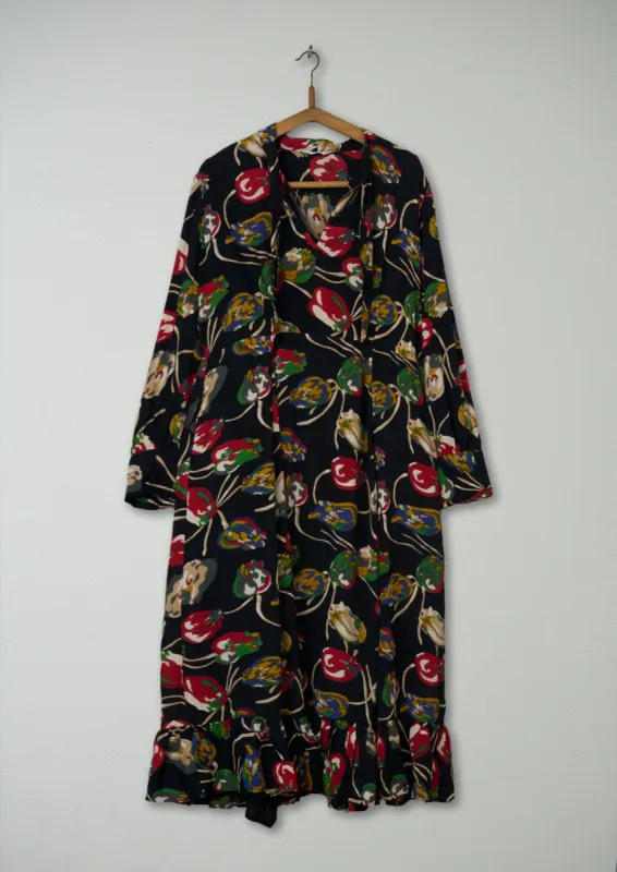 Reworn Tulip Print Dress Size 12 (610) | Multi sold by TOAST