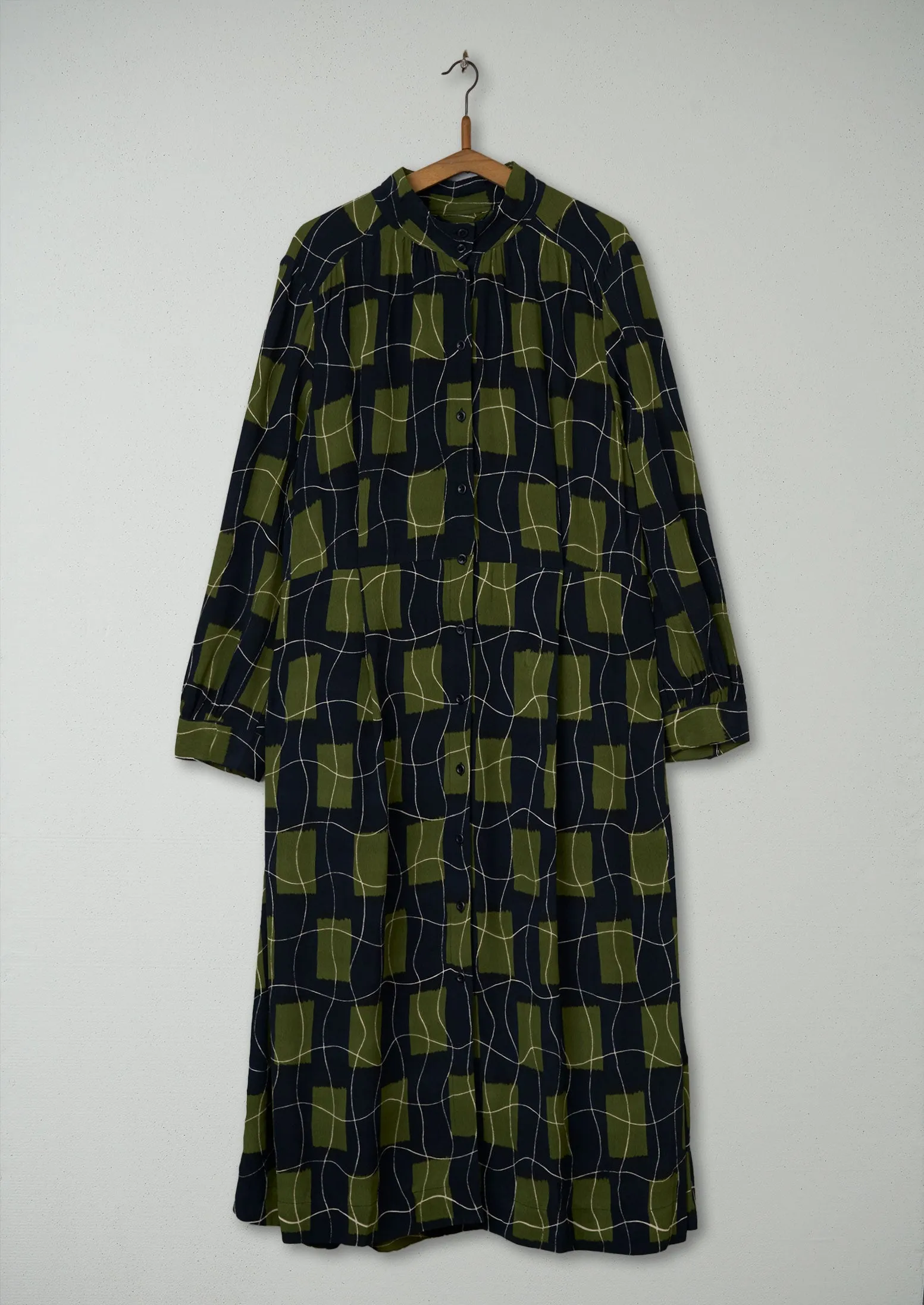 Reworn Check Print Dress Size 18 (611) | Olive sold by TOAST