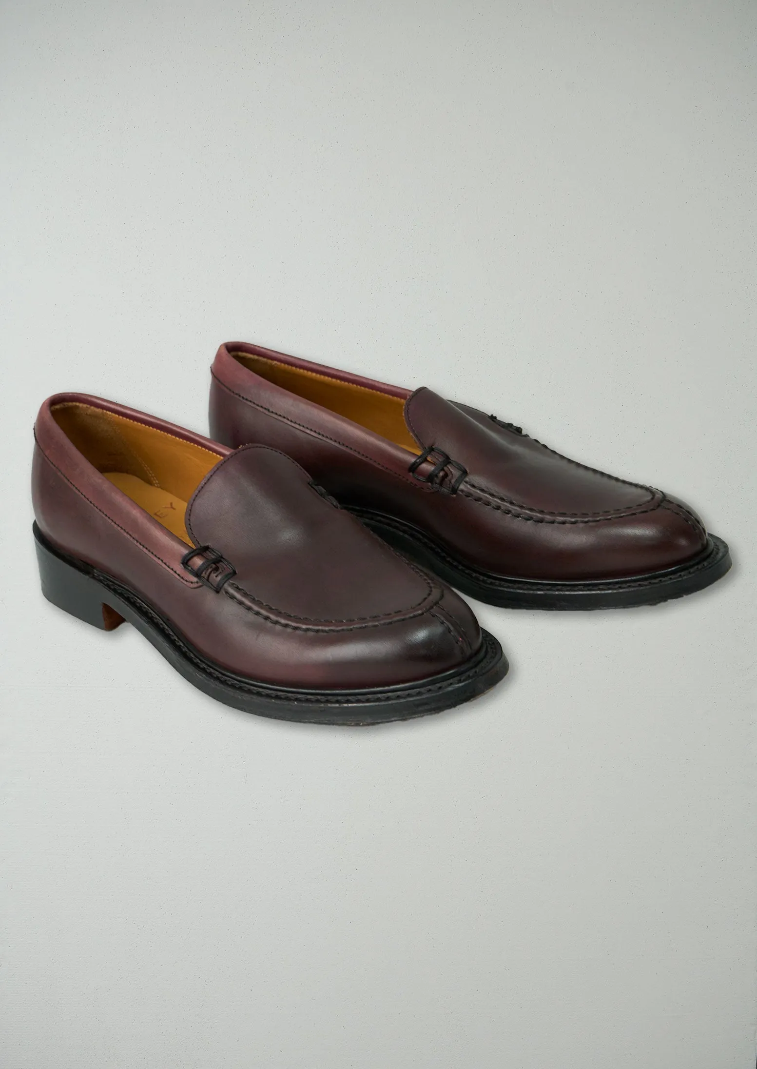 Reworn Cheaney Slip On Shoes Size 4 (144) | Burgundy sold by TOAST