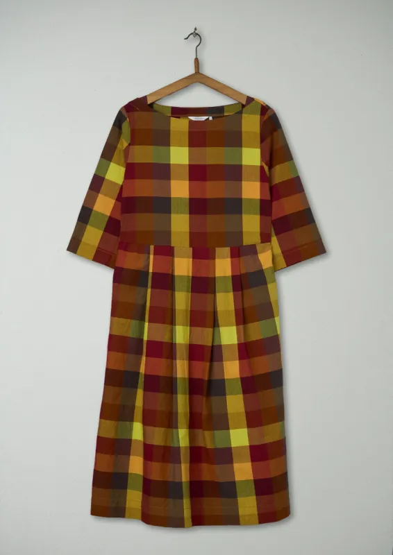 Reworn Franca Check Dress Size 8 (637) | Nasturtium sold by TOAST