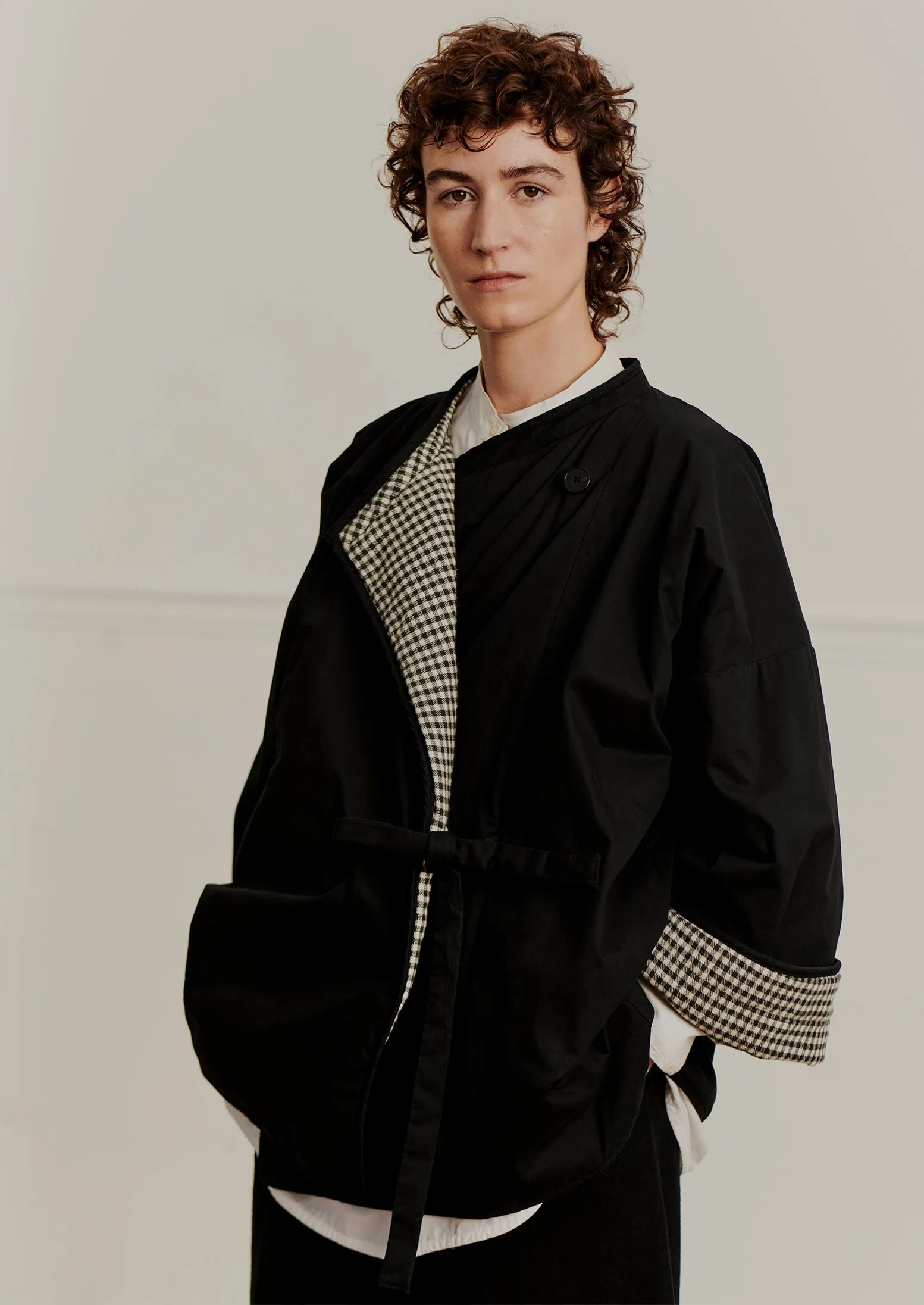 Short Padded Cotton Coat | Anthracite sold by TOAST product image thumbnail 2