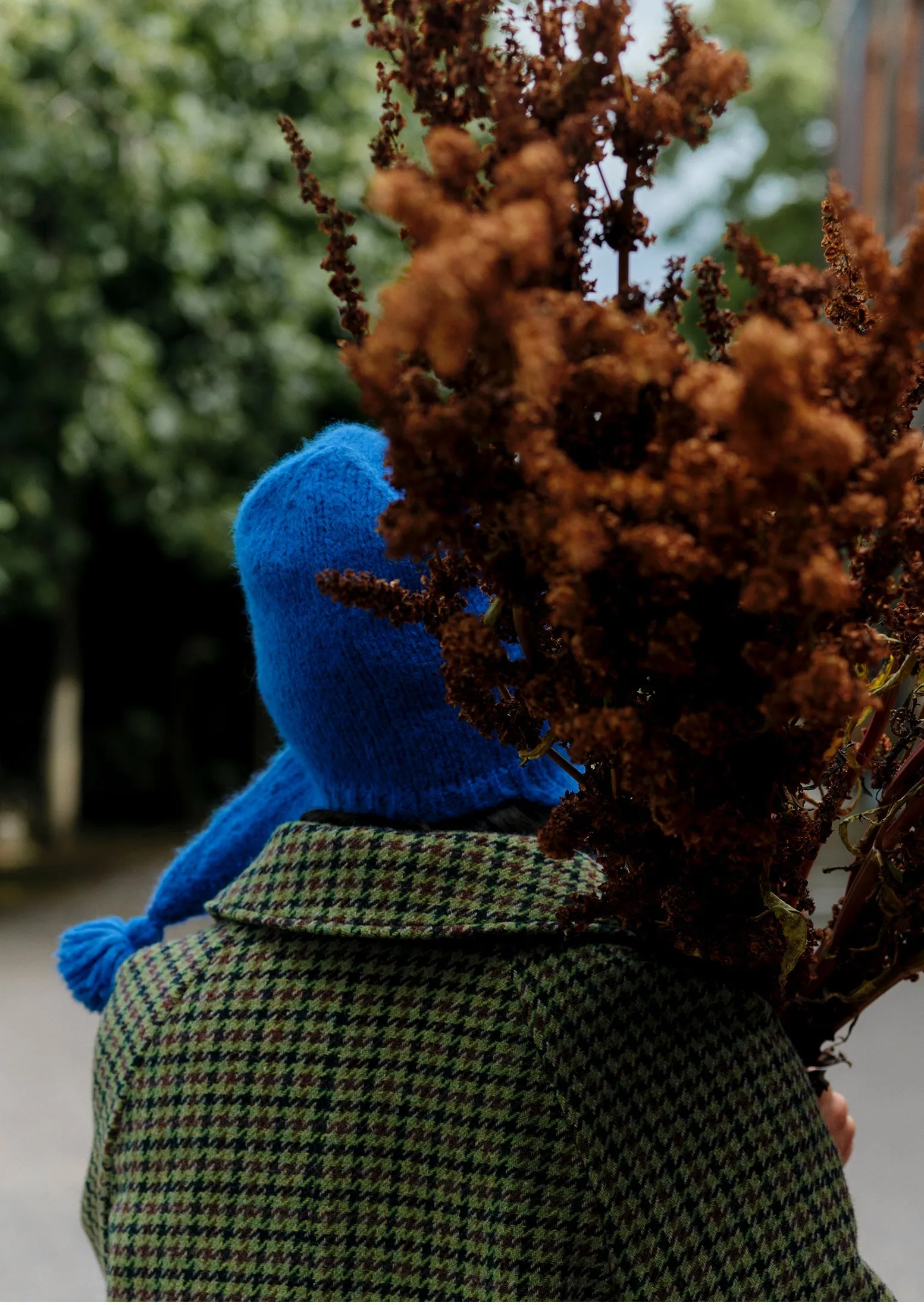 Tassel Knit Hat | Mineral Blue sold by TOAST product image thumbnail 2