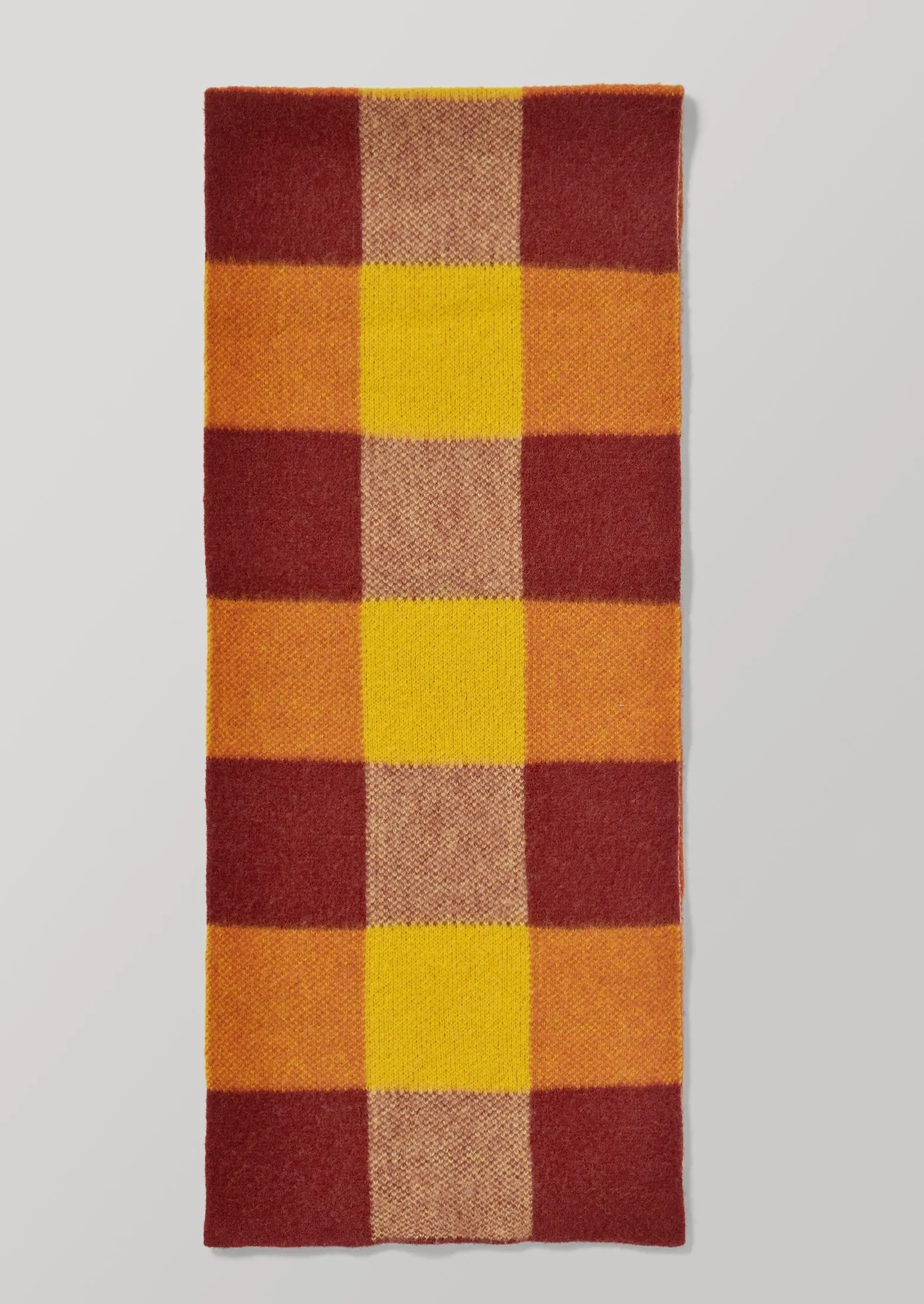 Wool Colour Block Scarf | Yellow Multi sold by TOAST