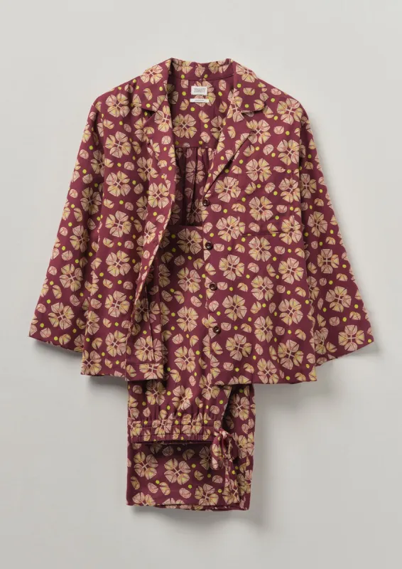 Tulip Print Cotton Flannel Pyjamas | Root sold by TOAST