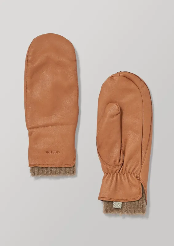 Hestra Tiril Leather Mittens | Cork sold by TOAST