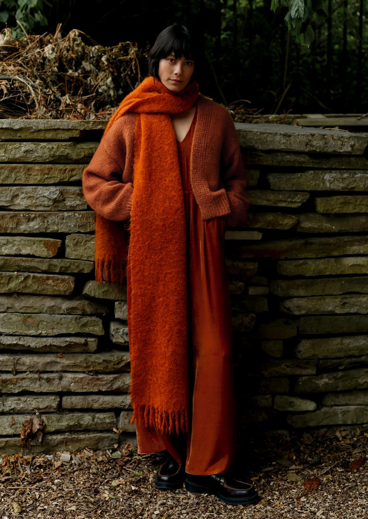 Silk Velvet Wide Leg Jumpsuit | Ballerina sold by TOAST product image thumbnail 4