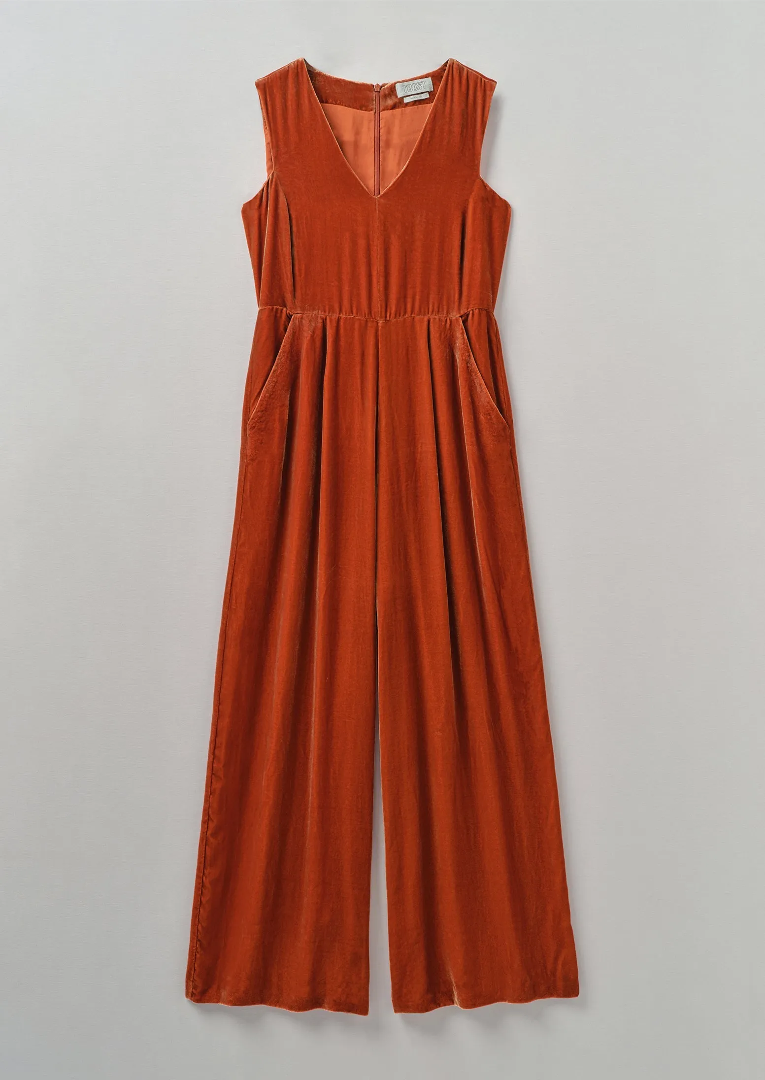 Silk Velvet Wide Leg Jumpsuit | Ballerina sold by TOAST