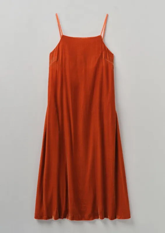 Square Neck Silk Velvet Dress | Ballerina sold by TOAST