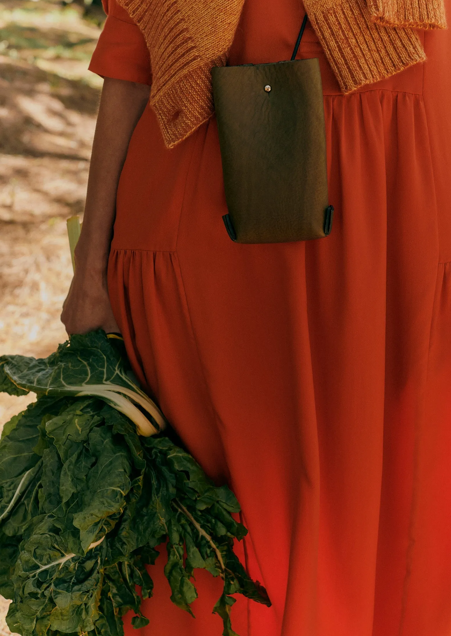 Kate Sheridan Pouch Bag | Olive sold by TOAST product image thumbnail 2