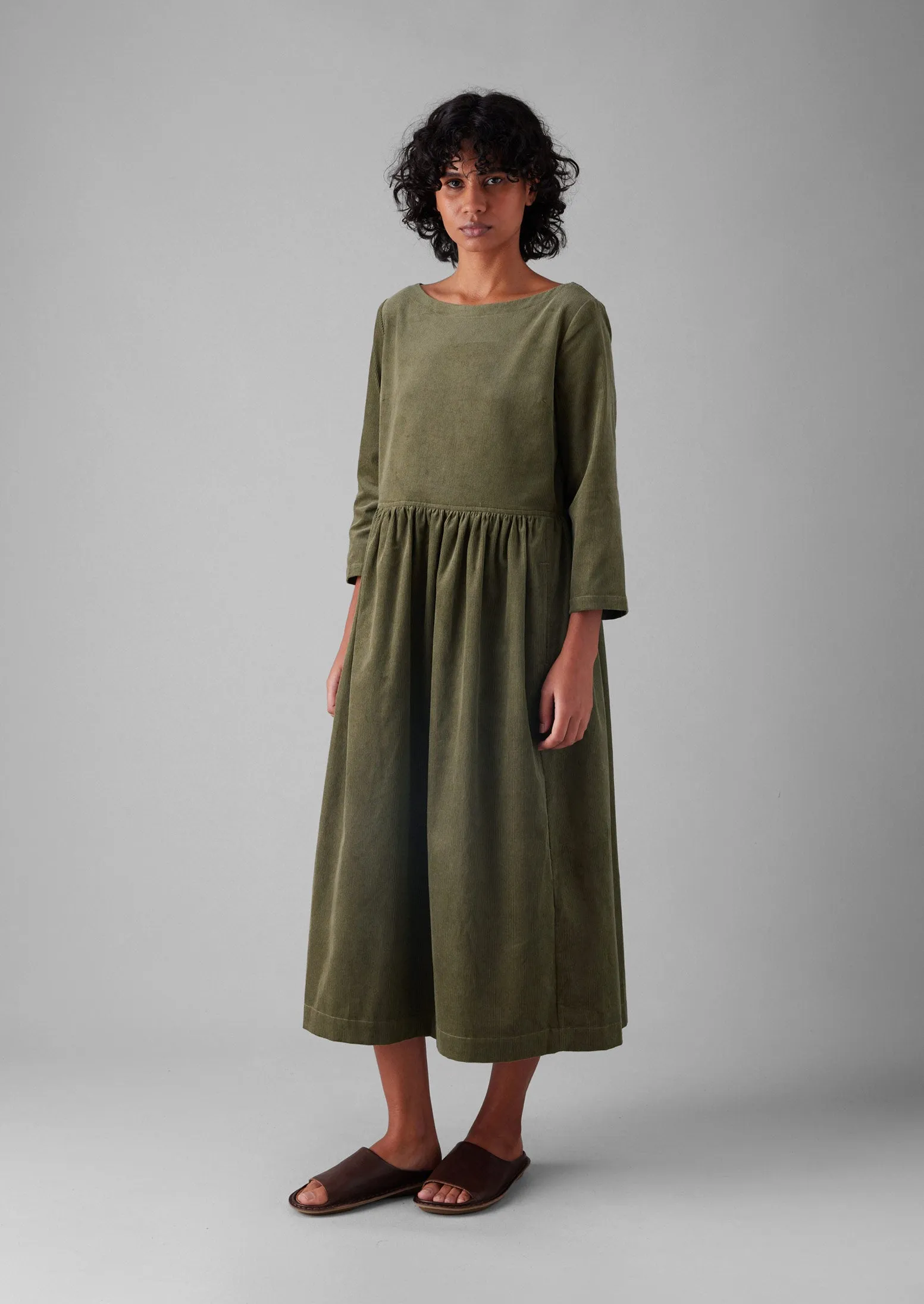 Freya Organic Cord Dress | Pear sold by TOAST product image thumbnail 2