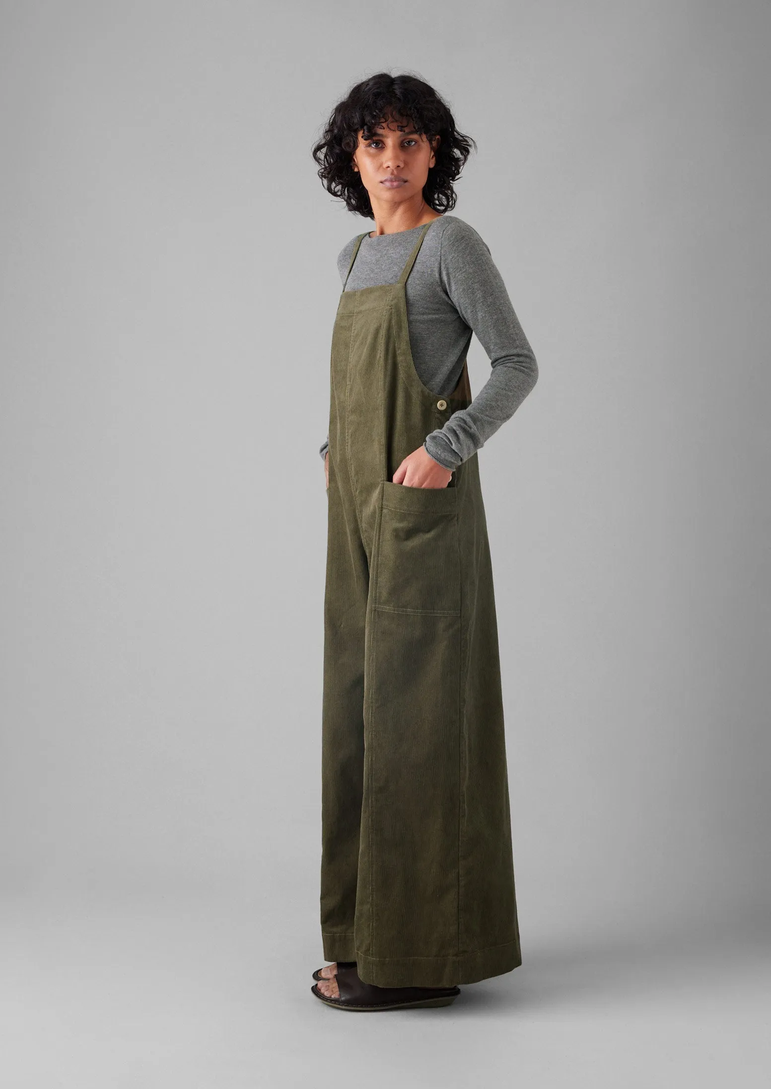 Organic Cord Pocket Jumpsuit | Pear sold by TOAST product image thumbnail 2