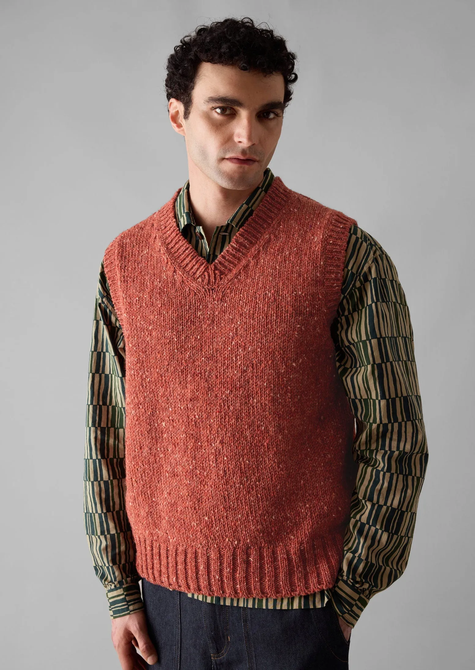 Wool Knitted Tank | Rose Quartz sold by TOAST product image thumbnail 3