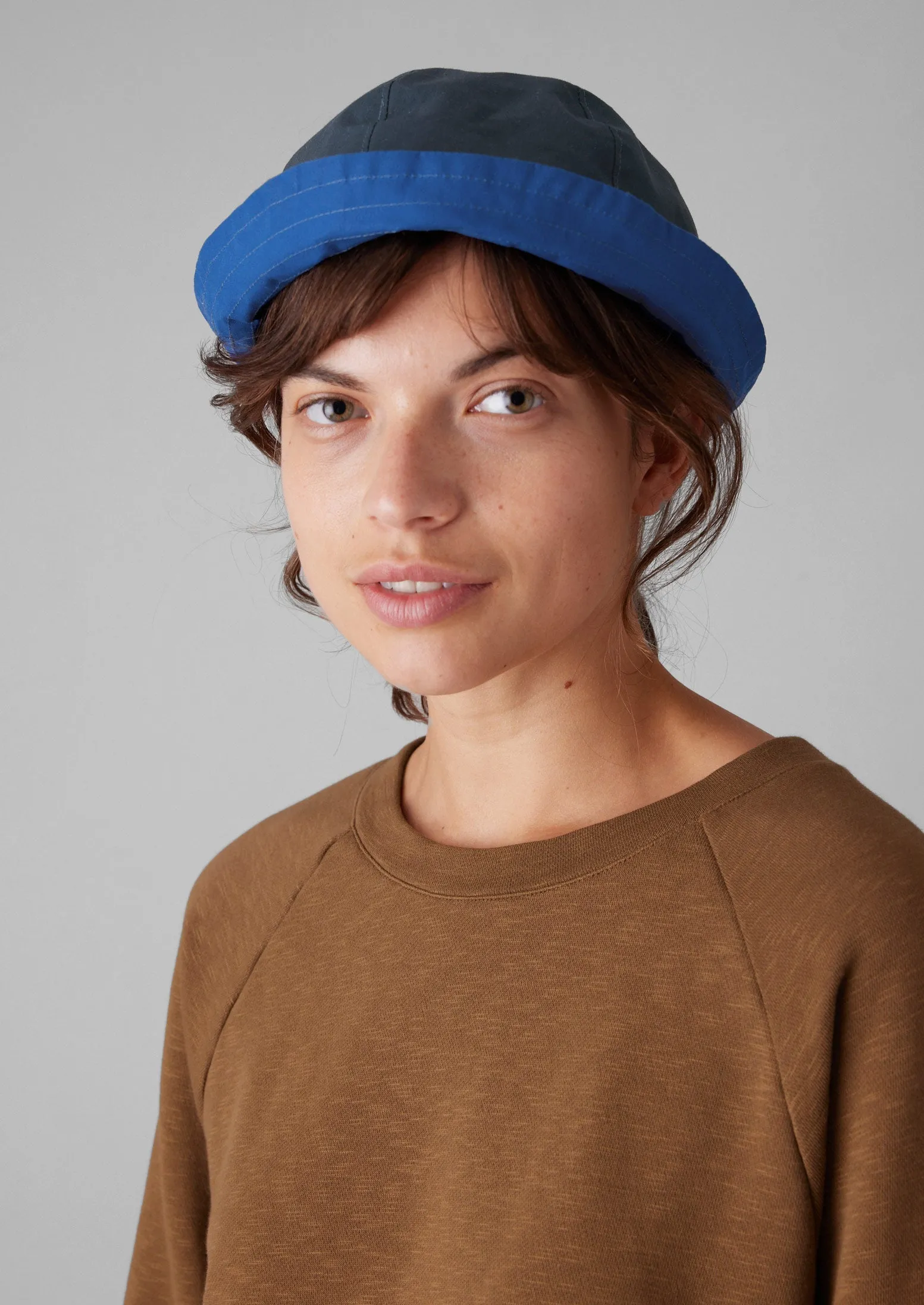 Studio Kettle Dry Waxed Cotton Deck Hat | Navy/French Blue sold by TOAST product image thumbnail 5