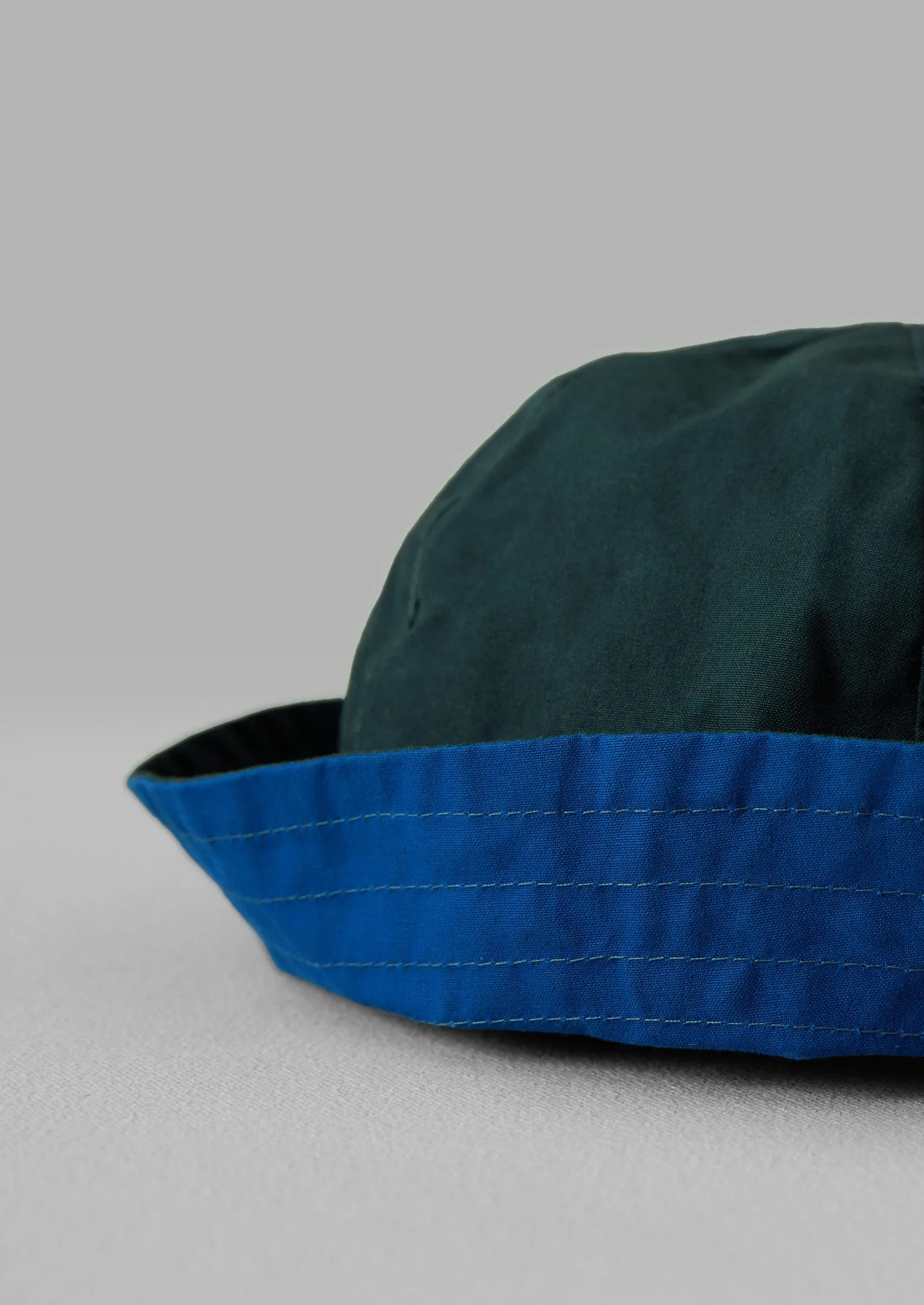 Studio Kettle Dry Waxed Cotton Deck Hat | Navy/French Blue sold by TOAST product image thumbnail 2