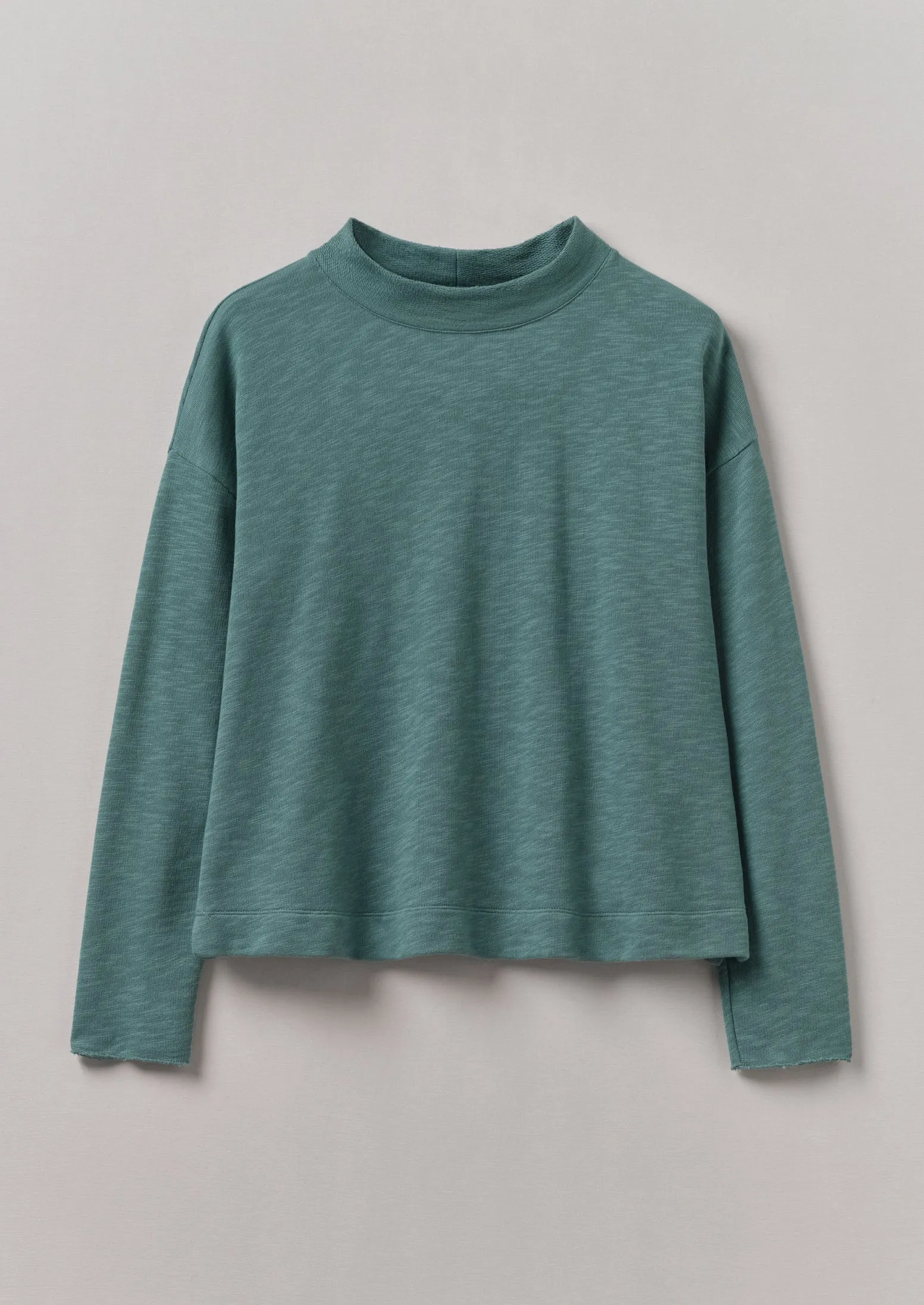 Loopback Jersey Easy Sweater | Dusty Jade sold by TOAST