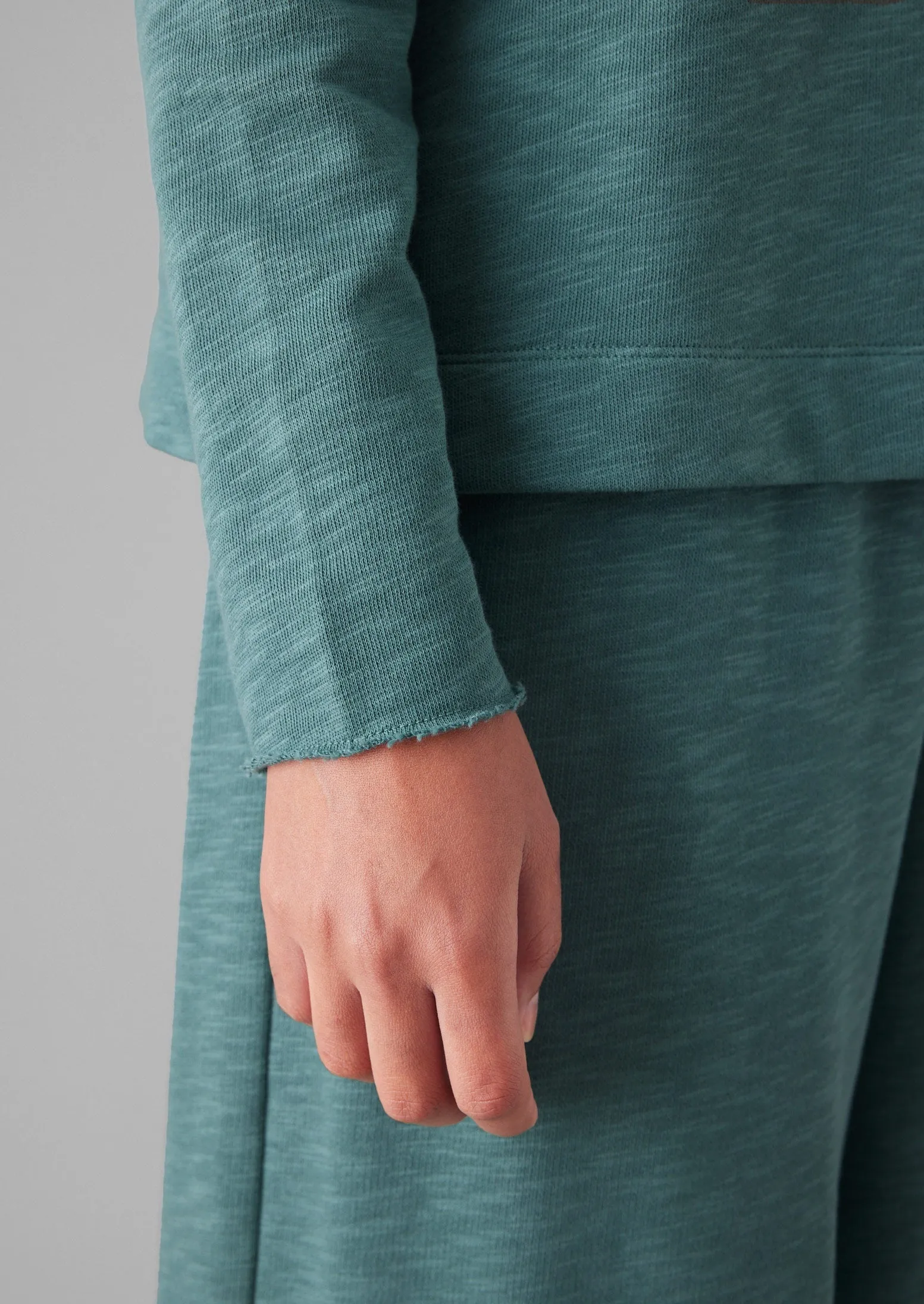 Loopback Jersey Easy Sweater | Dusty Jade sold by TOAST product image thumbnail 4