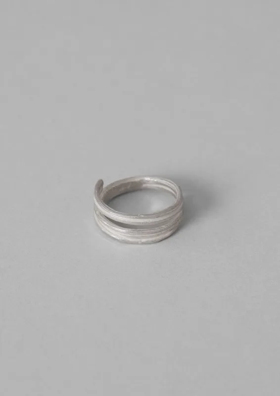 Emily Nixon Mitsuro Ribbon Ring | Silver sold by TOAST