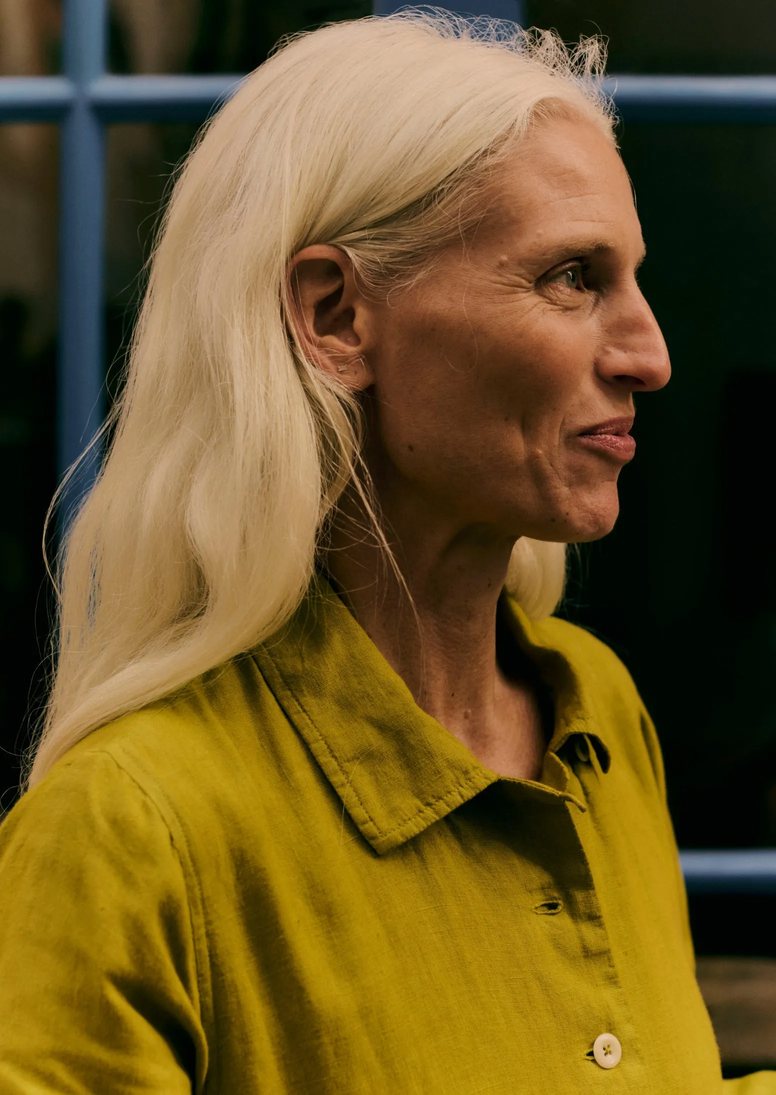 Garment Dyed Lightweight Linen Shirt Dress | Olivine sold by TOAST product image thumbnail 3