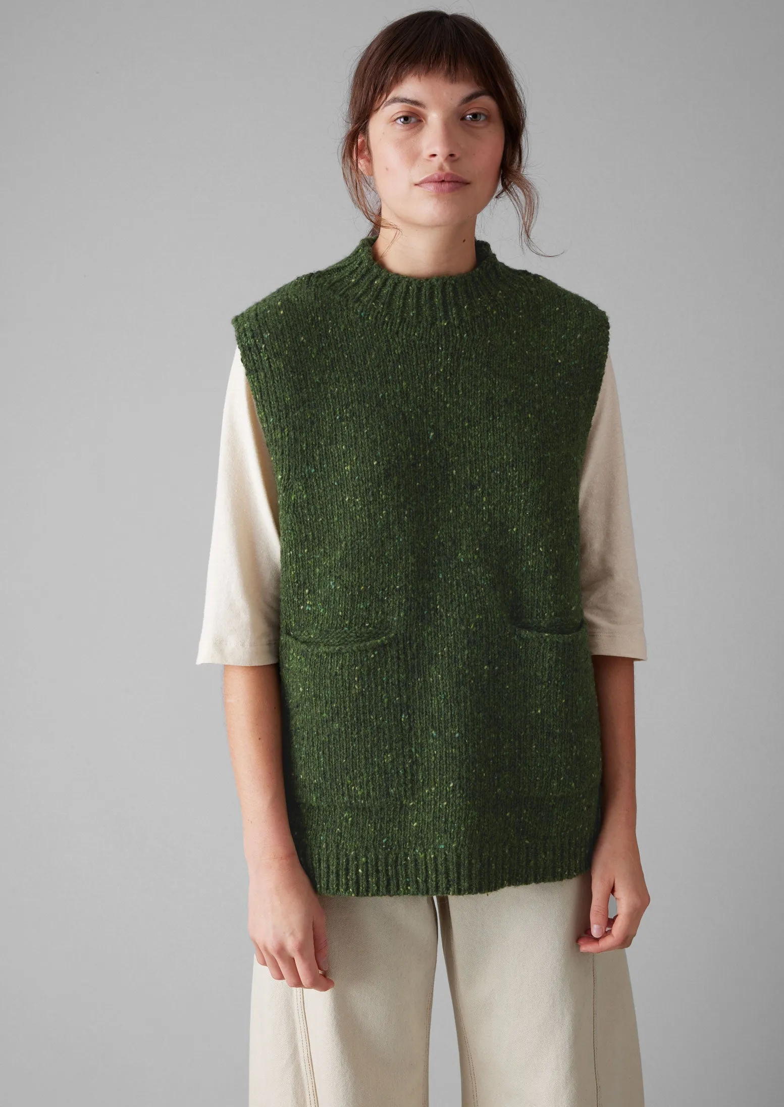 Donegal Merino Easy Tank | Artichoke sold by TOAST product image thumbnail 4