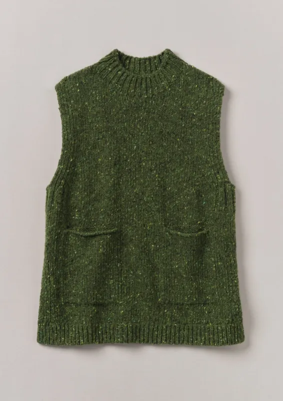 Donegal Merino Easy Tank | Artichoke sold by TOAST