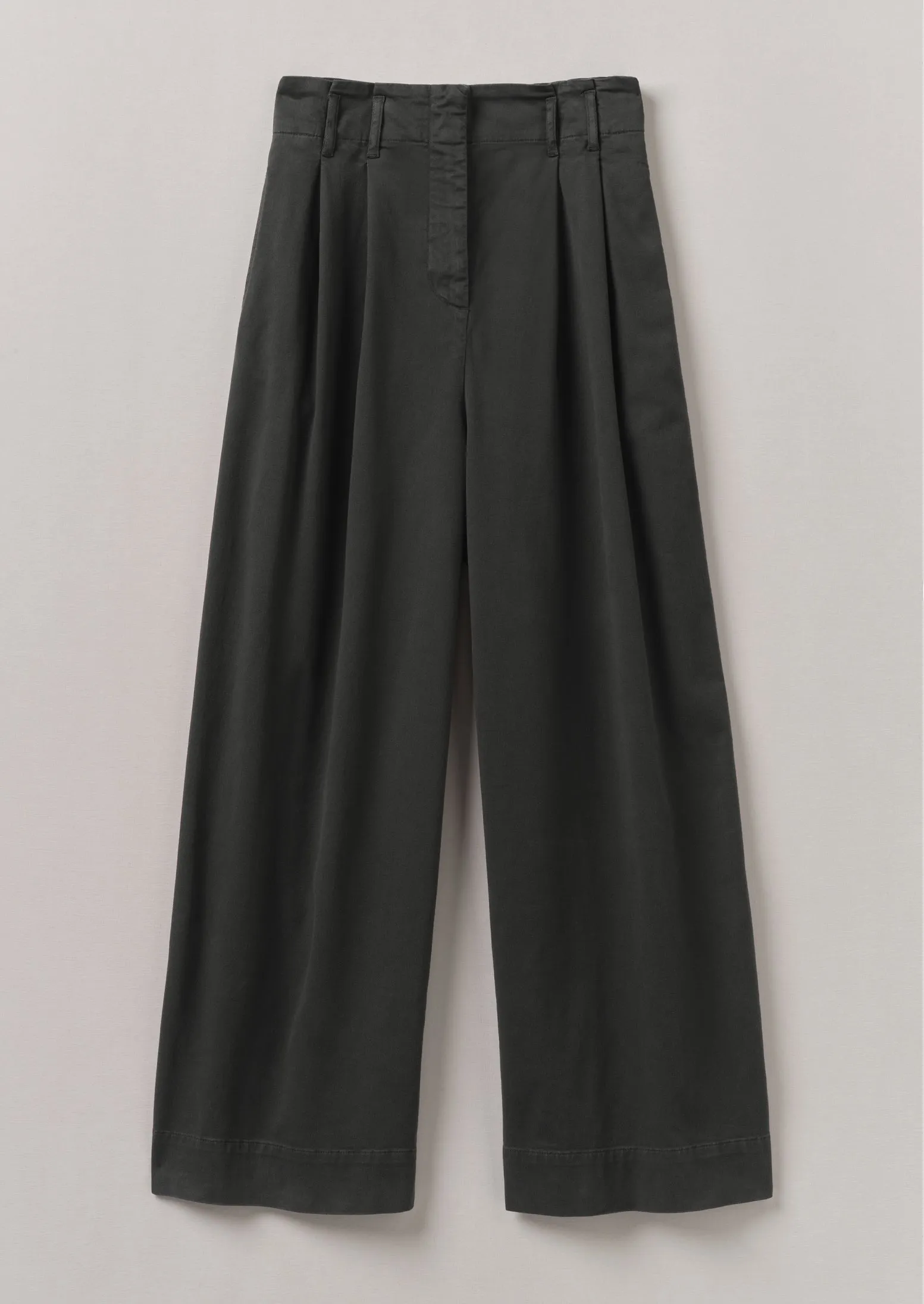 Cotton Paper Bag Trousers | Soft Black sold by TOAST