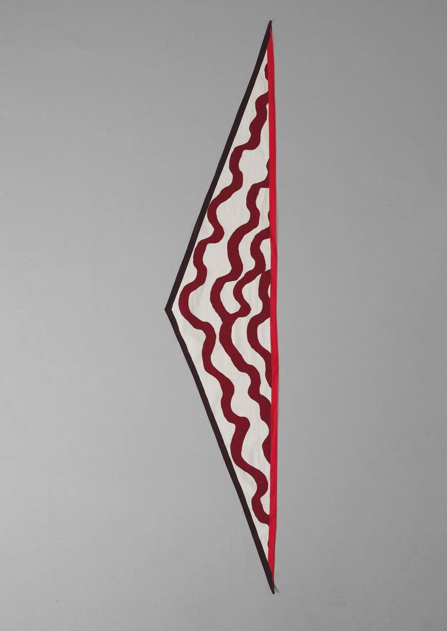 Ribbon Print Cotton Bandana | Garnet sold by TOAST product image thumbnail 2