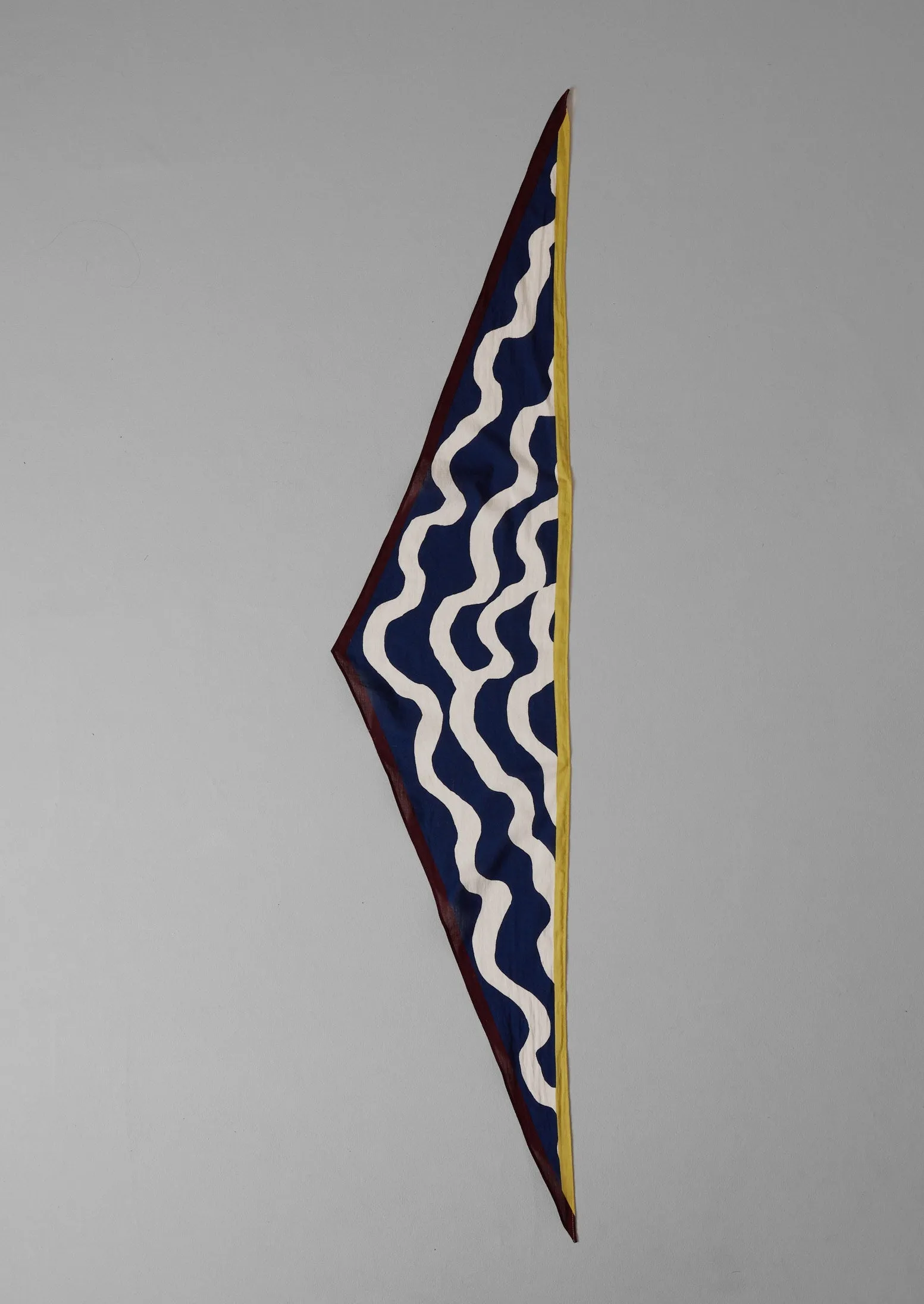 Ribbon Print Cotton Bandana | Midnight Blue sold by TOAST product image thumbnail 2